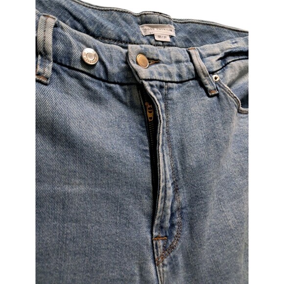 Good American Jeans Womens 12/31 Good Skate Wide Leg 90s Loose High Rise Stretch - Picture 6 of 13